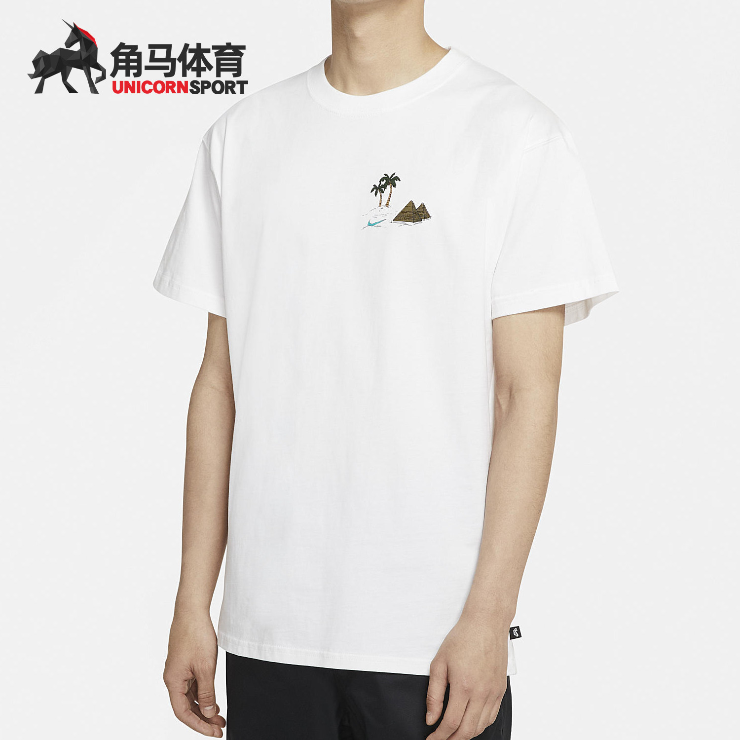 Nike/耐克正品夏季男子运动滑板圆领休闲短袖T恤CU0297