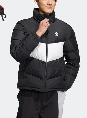 Adidas/阿迪达斯正品neo U ESNT JACKET DW2男女同款羽绒服HM6173