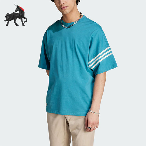 阿迪达斯男子运动短袖