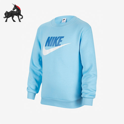 Nike/耐克正品春季大童圆领logo印花休闲运动卫衣FD2992-407