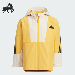 Adidas/阿迪达斯正品2023小童宽松二合一运动外套IY5029
