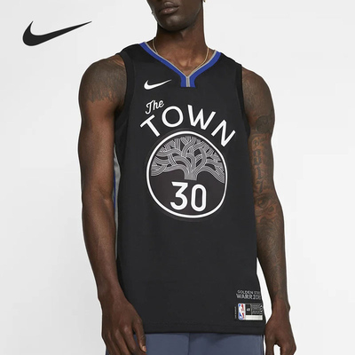 Nike/耐克正品新款勇士队库里 CE城市版SW男子运动球衣AV4638