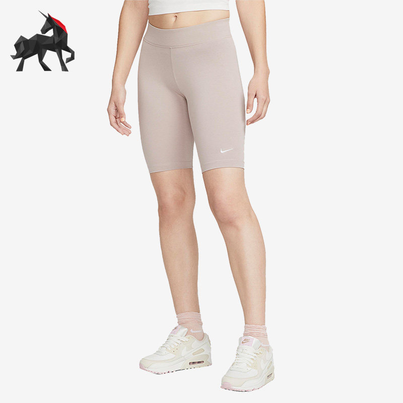 Nike/耐克正品夏季女子单车运动紧身中腰刺绣短裤CZ8527-272