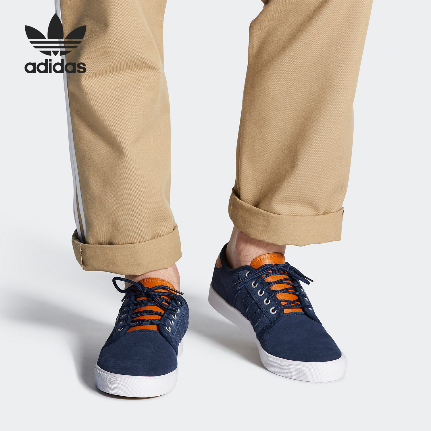 Adidas/阿迪达斯正品三叶草 SEELEY男子经典低帮休闲运动鞋EE6129,运动鞋new,运动休闲鞋,淘宝优惠券,粉丝福利购,淘宝优惠卷