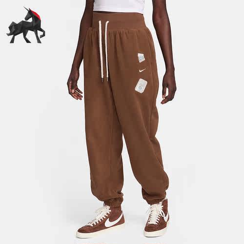 Nike/耐克正品秋季女士宽松休闲运动针织长裤FD5502-259