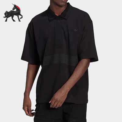 Adidas/阿迪达斯正品三叶草翻领宽松男子运动短袖polo衬衫 HD4803