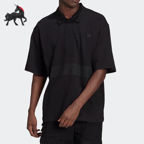 Adidas/阿迪达斯正品三叶草翻领宽松男子运动短袖polo衬衫 HD4803