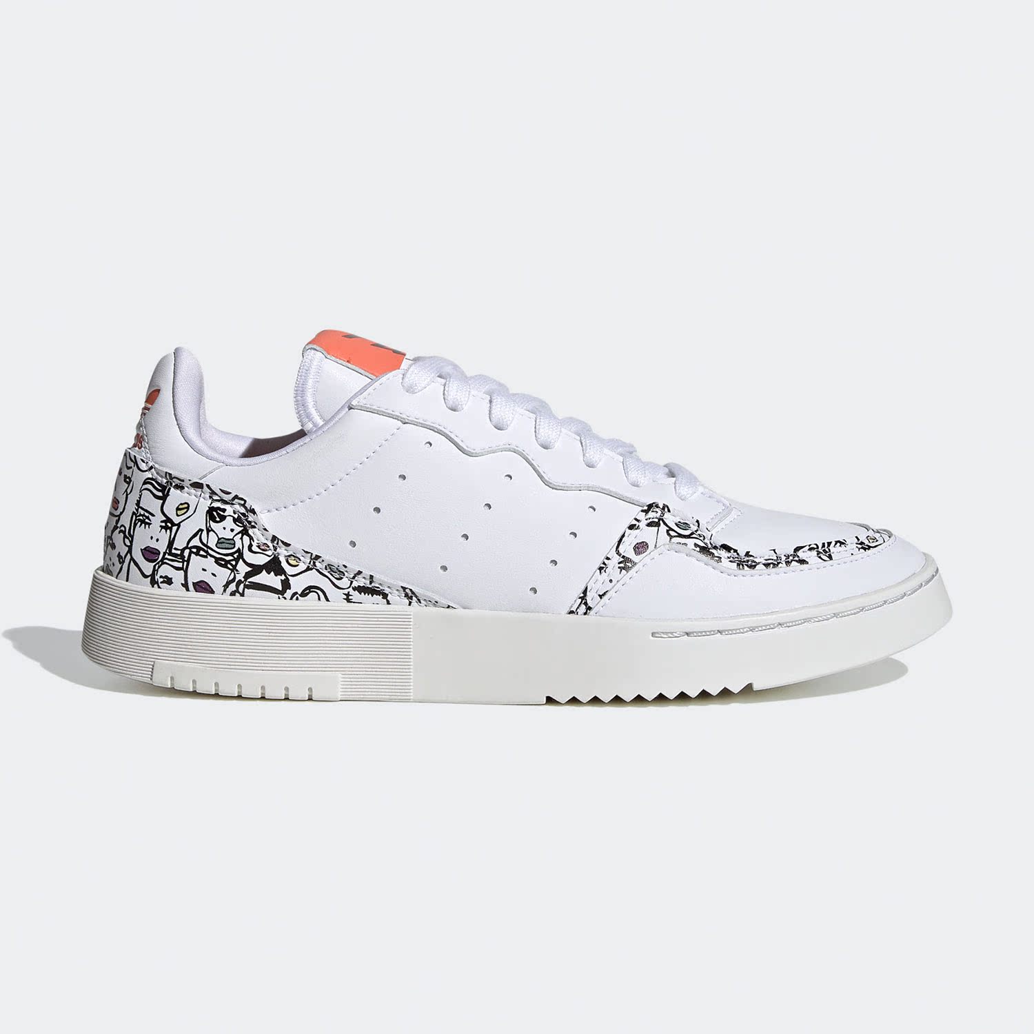 Adidas/阿迪达斯正品三叶草 SUPERCOURT W 女子经典运动鞋EH1019