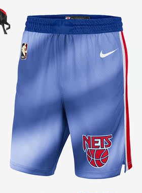Nike/耐克正品sw球迷版布鲁克林篮网队男篮球短裤CQ4252-402