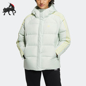 PUFF Adidas 3ST JACKET女子连帽舒适羽绒服HN2084 阿迪达斯正品