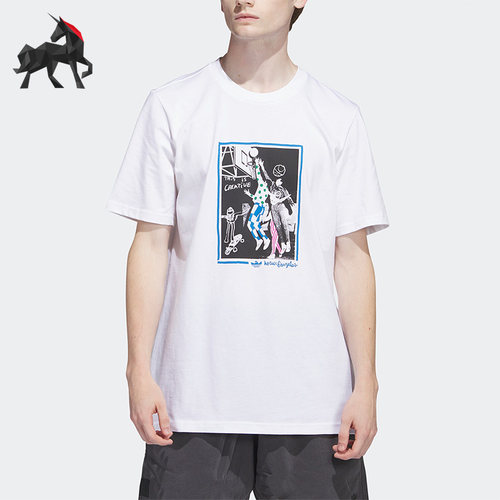 Adidas/阿迪达斯男子运动短袖