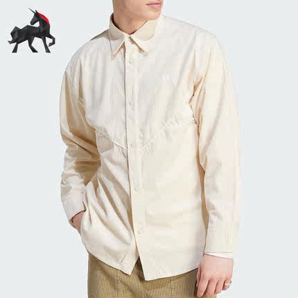 Adidas/阿迪达斯正品三叶草男子时尚运动长袖衬衫外套IM4444