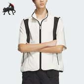 阿迪达斯正品 FUSTL Adidas VEST男士 梭织立领单马甲JI9886