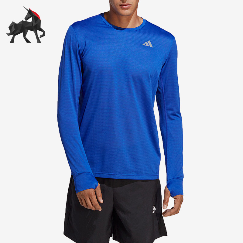 阿迪达斯正品长袖男子T恤