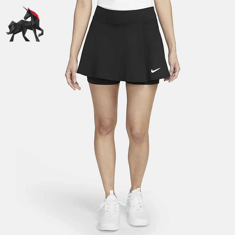Nike/耐克正品夏季女子网球运动健身透气半身短裙 DH9553-010