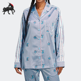 Adidas/阿迪达斯冬季三叶草女子运动长袖衬衫HY4571