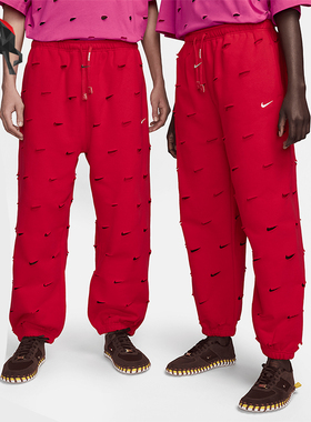 Nike/耐克正品Jacquemus Swoosh情侣宽松针织长裤FJ3269-657