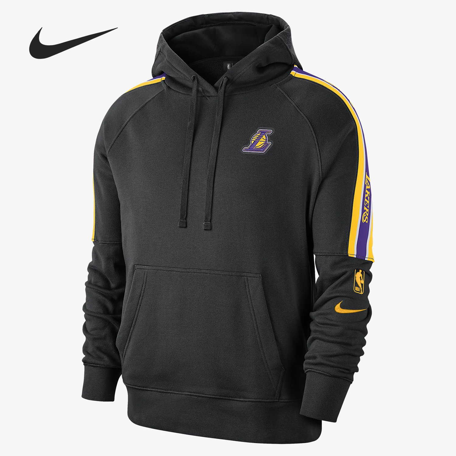 Nike/耐克正品男子湖人队篮球运动连帽卫衣套头衫CJ7133