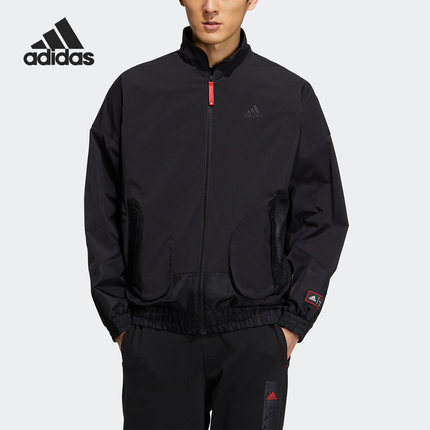 Adidas/阿迪达斯正品春季男子运动宽松夹克外套HZ3037