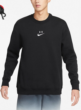 Nike/耐克正品冬季男子宽松休闲加绒套头卫衣FB8969-010