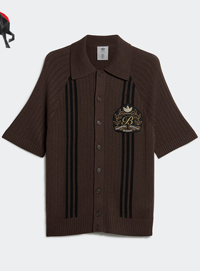 Adidas/阿迪达斯正品联名款男女针织运动短袖POLO衫IK9613