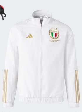 Adidas/阿迪达斯正品意大利队男子足球125周年纪念夹克HY5437