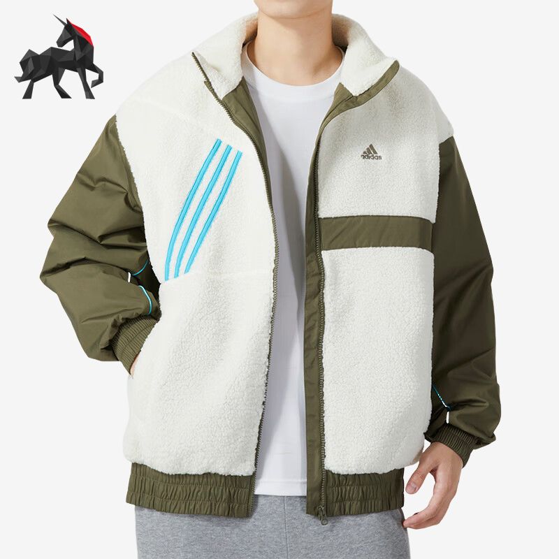Adidas/阿迪达斯男子羊羔毛棉服