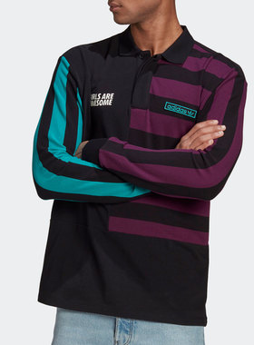 Adidas/阿迪达斯正品 三叶草 春秋运动男子长袖POLO衫GU6981