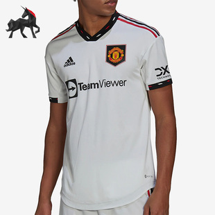 Adidas/阿迪达斯正品22-23新赛季曼联客场球员版运动足球服H13883