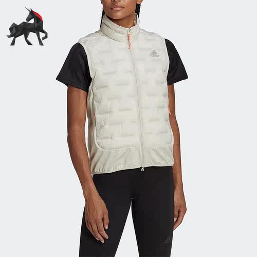 Adidas/阿迪达斯正品春季女子跑步运动修身棉马甲HM3891
