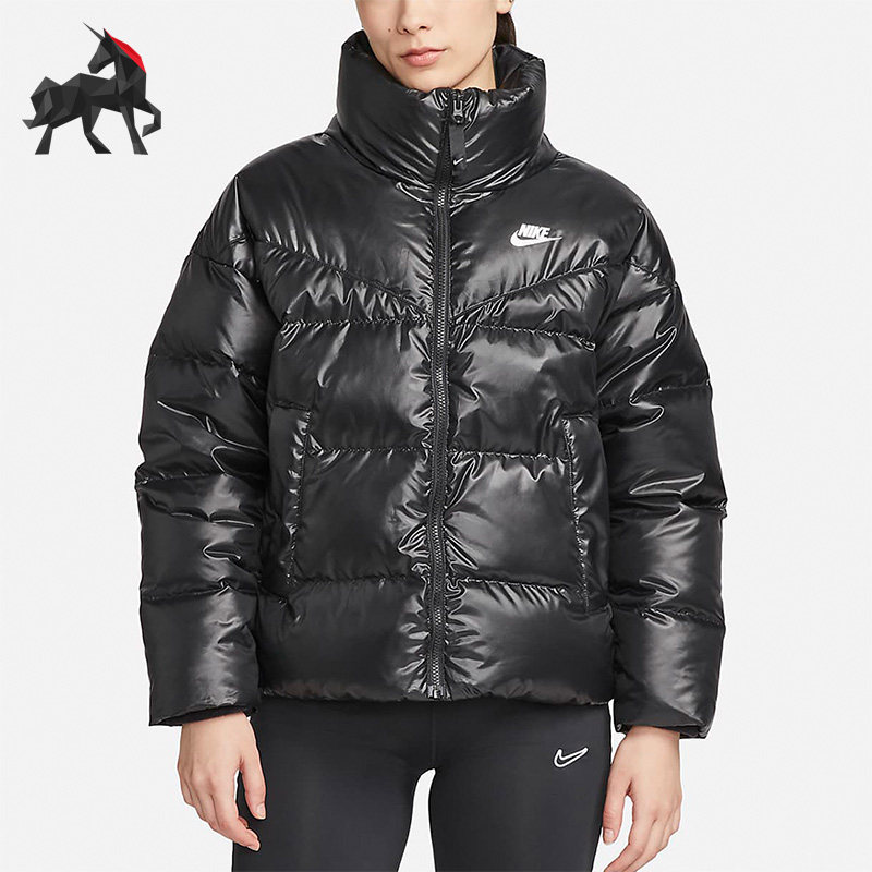 Nike/耐克正品冬女子保暖短款面包运动休闲羽绒服 DV0555-010