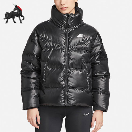 Nike/耐克正品冬女子保暖短款面包运动休闲羽绒服 DV0555-010