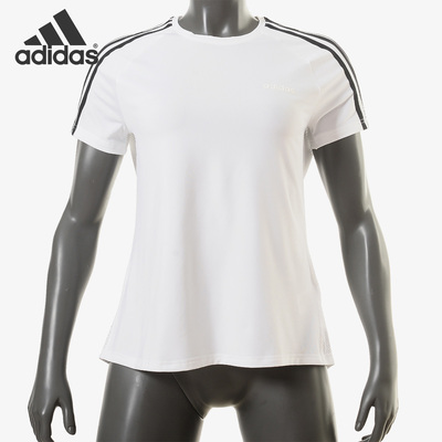 Adidas/阿迪达斯正品 W D2M 3S TEE 女子休闲运动短袖T恤DS8723