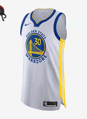 Nike/耐克正品金州勇士队库里30号男子球员版球衣AV4921-100