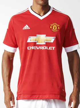 Adidas/阿迪达斯正品男子曼联主场印号短袖球衣AC1414