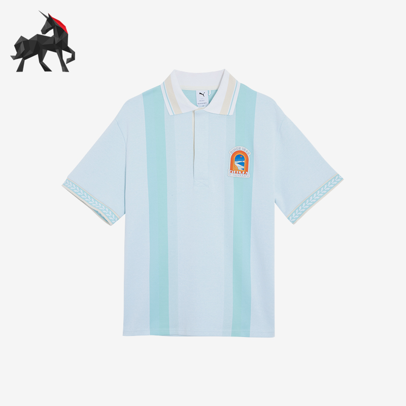 Puma/彪马男女宽松条纹POLO衫