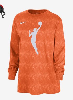 Nike/耐克正品Team 13 WNBA 女士运动印花长袖T恤FZ0148-820
