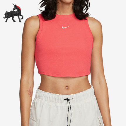 Nike/耐克正品女子运动健身训练刺绣无袖背心FB8280-648