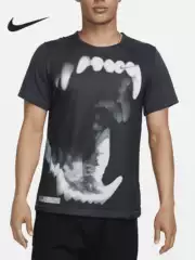Nike Genuine Summer Men's Sports and Leisure Printed Short-Sleeved T-Shirt Dv9296-010
