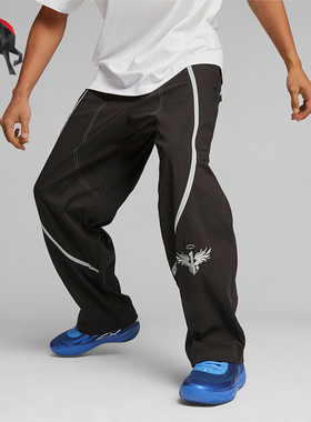 Puma/彪马正品男士宽松篮球运动撞色长裤622882-01