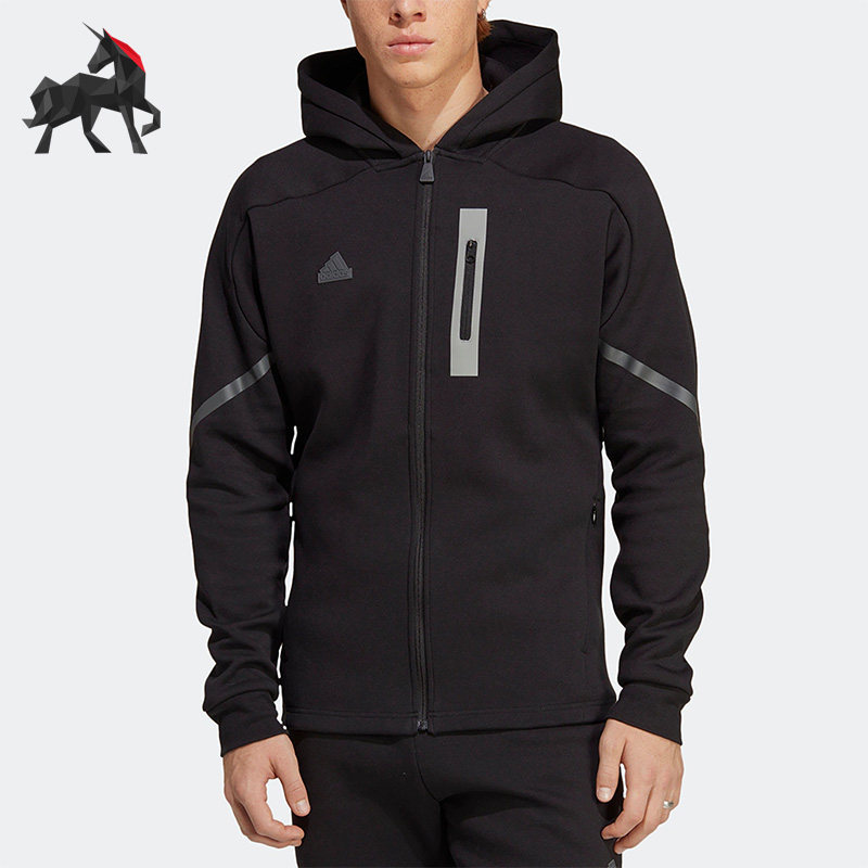 Adidas/阿迪达斯正品春季男子运动连帽夹克外套IC8044