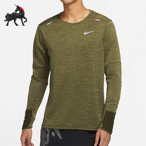 耐克男子加绒保暖跑步上衣