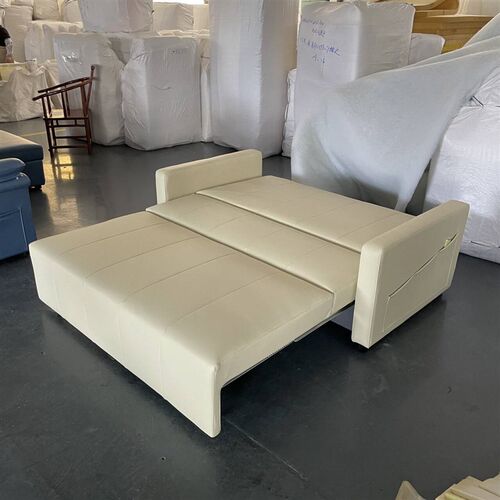 现代简约小户型坐卧多功能客厅折叠两用沙发可以储物皮质沙发床