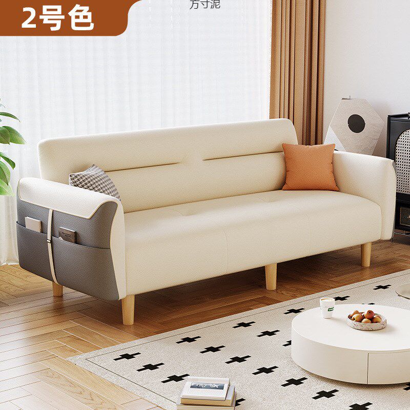 科技布猫爪布小户型出租房屋客厅小型便捷便宜工厂沙发床