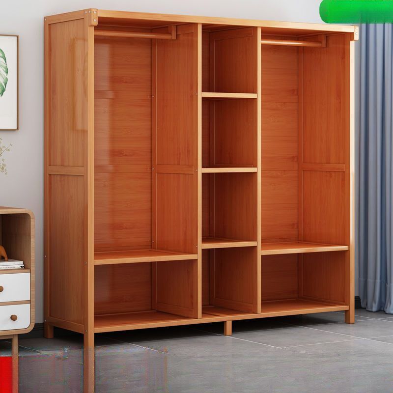 简易衣柜女卧室家用出租房用布衣柜子加粗加固落地挂衣架耐用衣橱