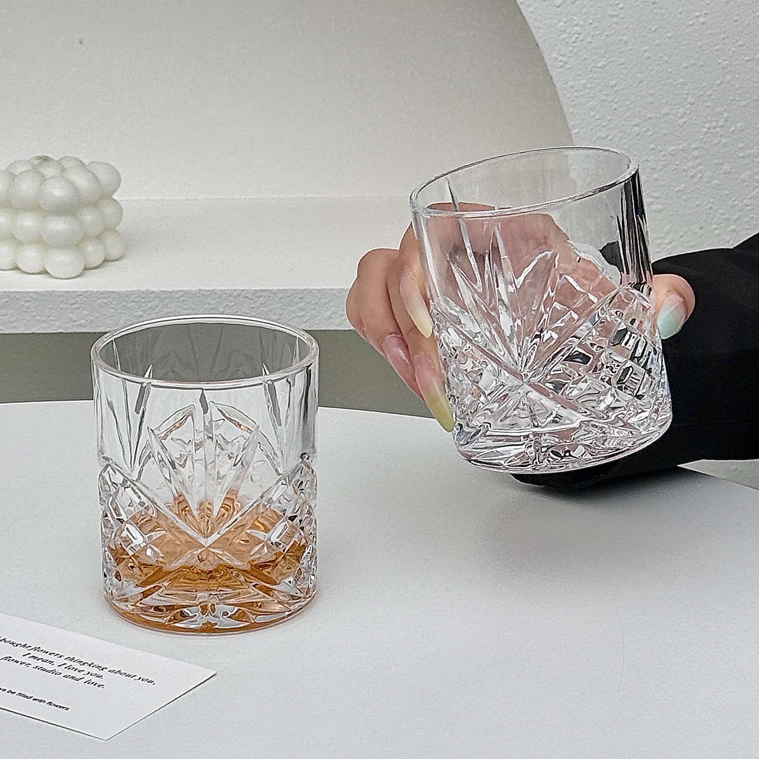 ins风玻璃威士忌杯品鉴鸡尾酒杯