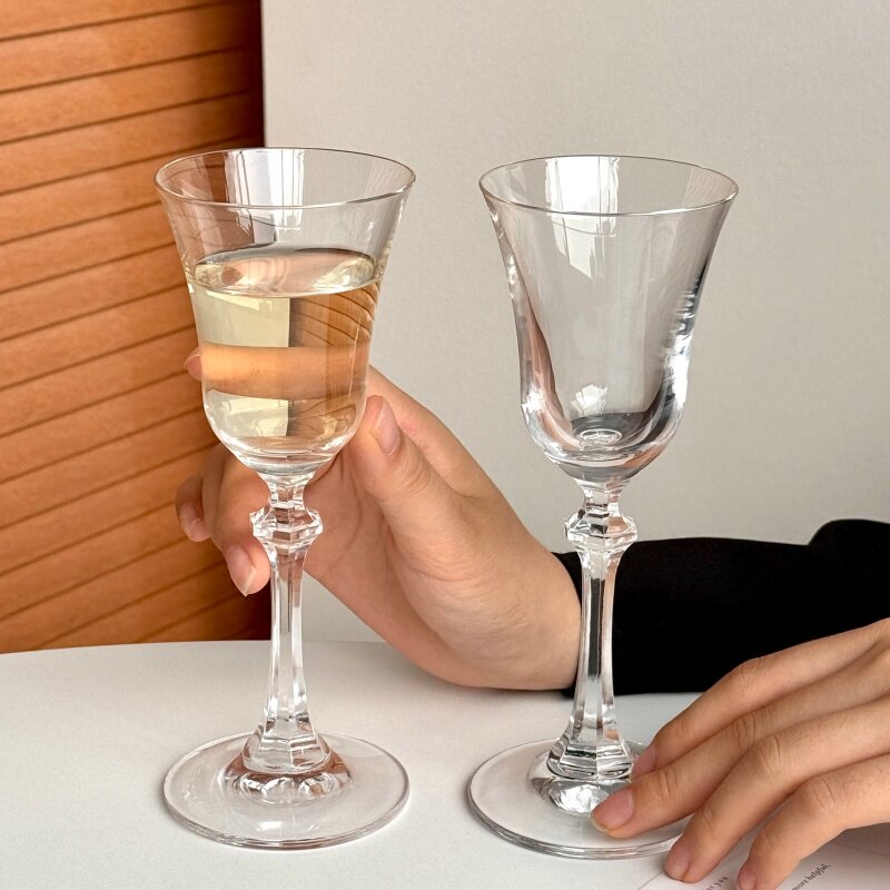欧式水晶玻璃高颜值香槟高脚杯