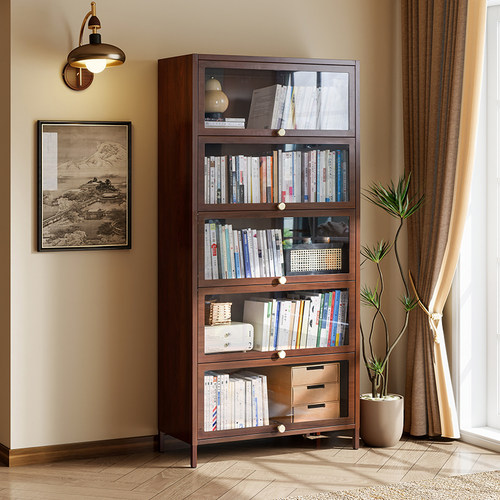 YDD伊芙非实木钢制书柜玻璃门