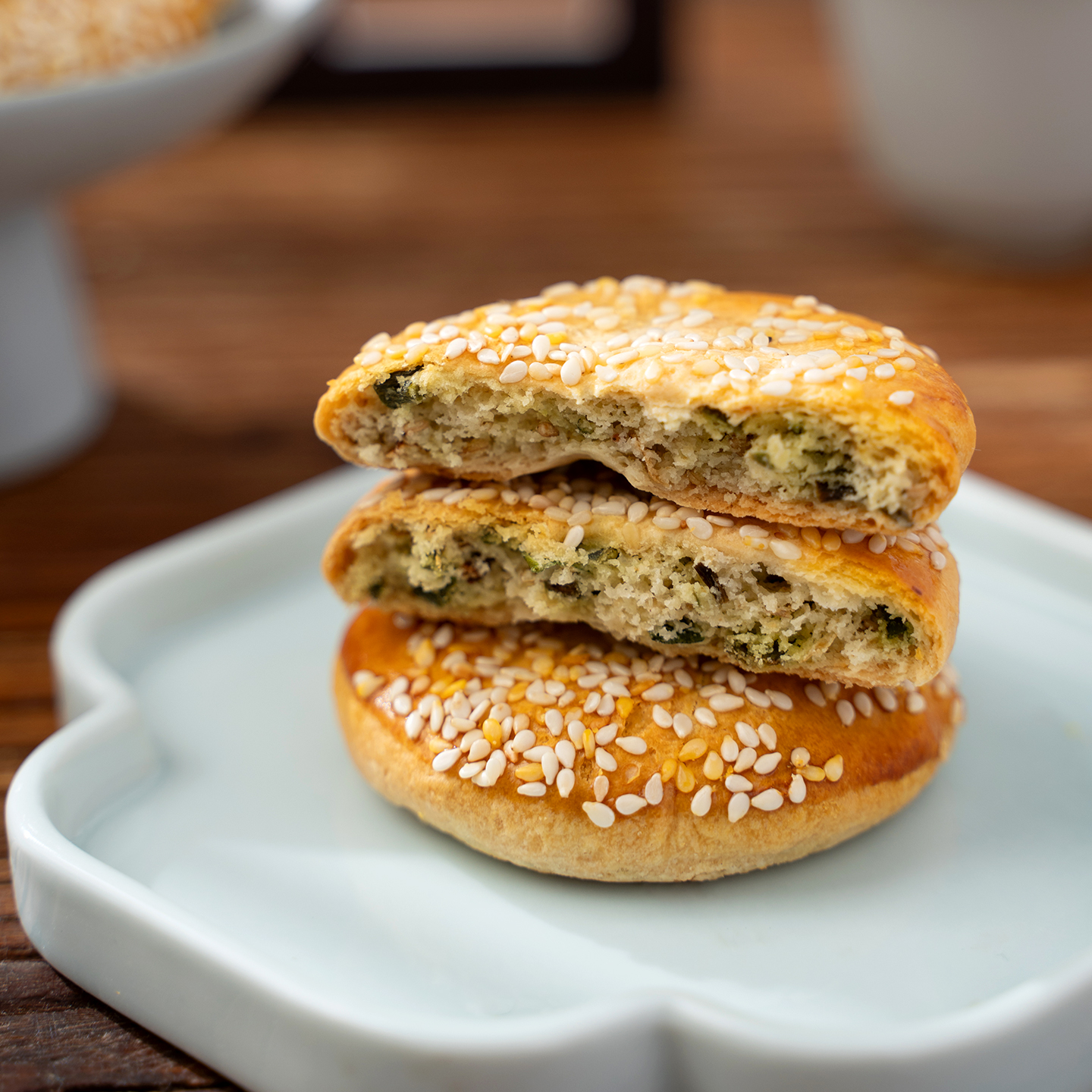 南萃坊素食薄饼葱香饼中式点心糕点即食下午茶薄酥饼休闲传统小吃