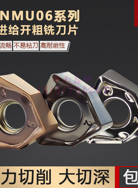 WNMU060408EN-GM快进给铣刀片 PR1510/TN60/ H01重切削数控铣刀片